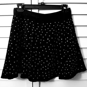 💖 3/$20 Kiwi Tucker black beaded skater skirt